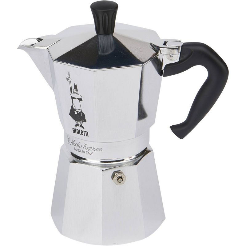 Bialetti 3 Cup Moka Stovetop Espresso Maker - Silver