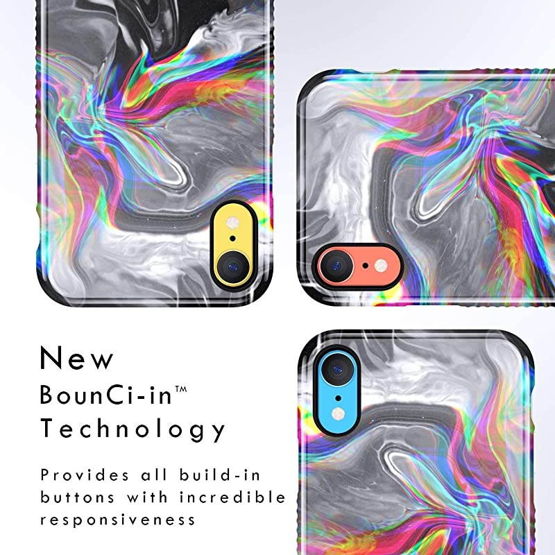 XR Case Marble Akna SiliTastic Series High Impact Silicon Cover with Full HD+ Graphics for XR 101671US