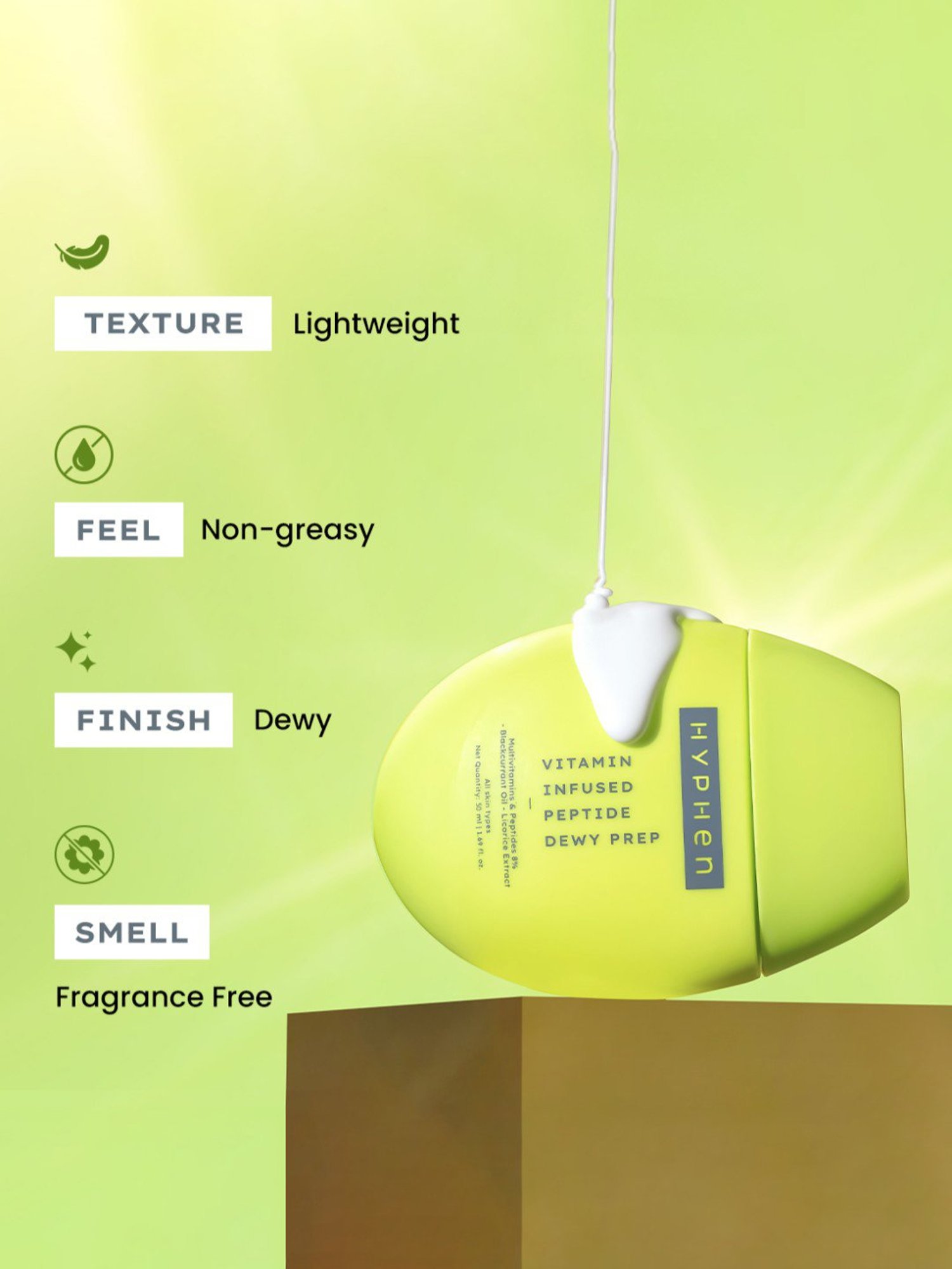 Hyphen Vitamin-Infused Peptide Dewy Prep Serum - 50 ml