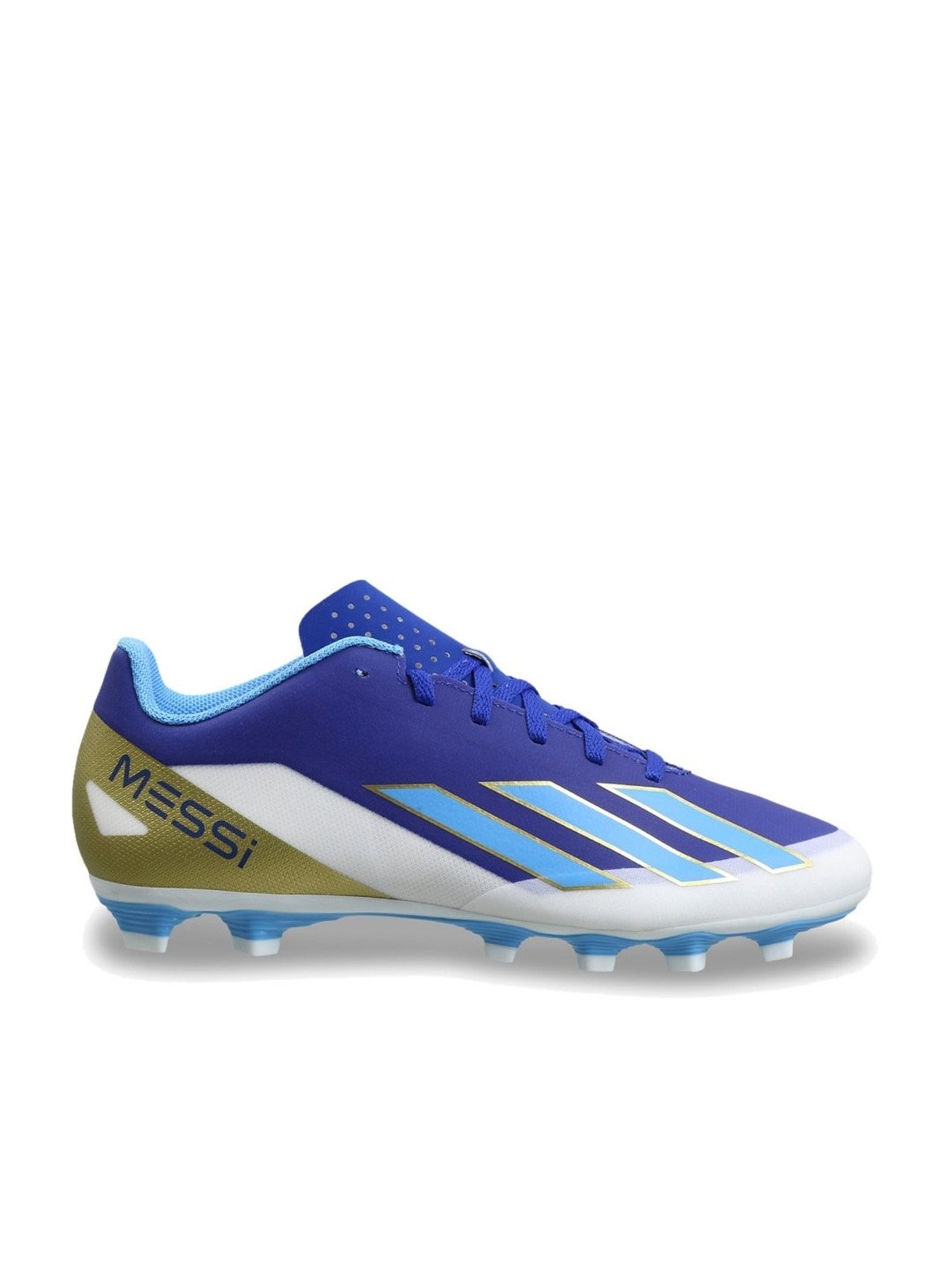 Adidas Men's CRAZYFAST CLUB FxG MESSI Blue Football Shoes