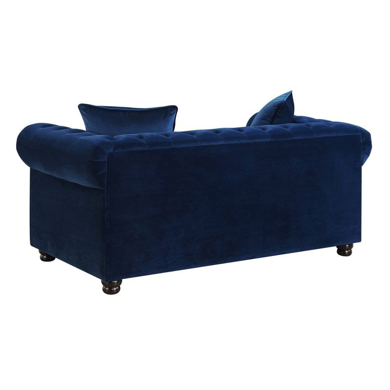 2pc Gramercy Tufted Living Room Set Navy Blue - Picket House Furnishings