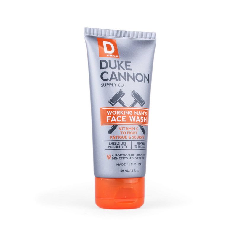 Duke Cannon Supply Working Man's Face Wash - Trial Size - 2 fl oz
