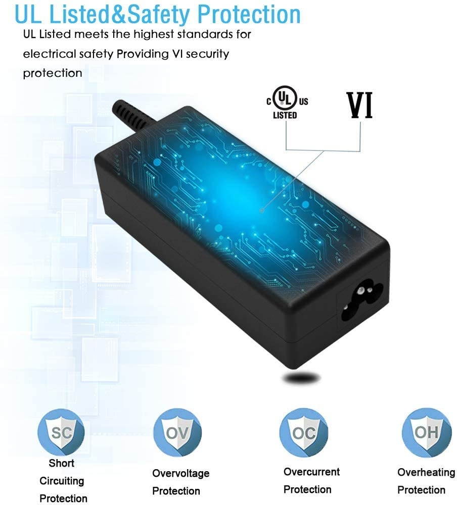 90W AC Power Adapter Charger Fit for HP 741727-001 Spectre x360 854054-003 854054-002 854054-001 710413-001 710414-001 740015-001 740015-002 740015-003 740015-004 937532-850 Laptop Supply Cord