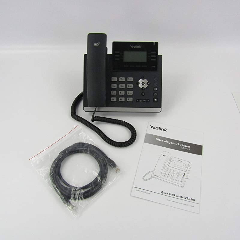 T41S IP Phone 6 Lines 27Inch Graphical LCD DualPort 10100 Ethernet 8023af PoE Power Adapter Not Included SIPT41S