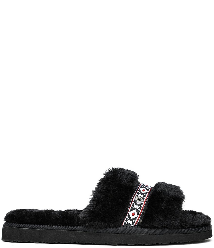 Minnetonka London Faux Fur Slides