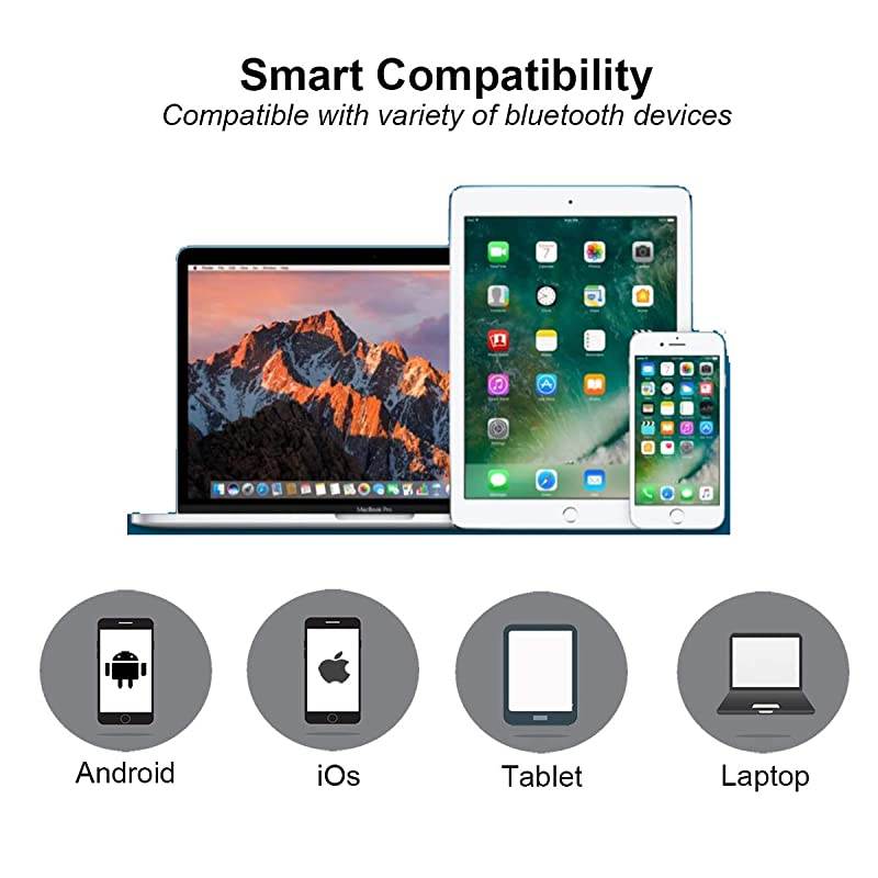 Bluetooth Headset V41 with Portable Charging Case CVC 60 Noise Cancellation Bluetooth Earpiece Compatible with Android iPhone Handsfree for DrivingTruckerOffice