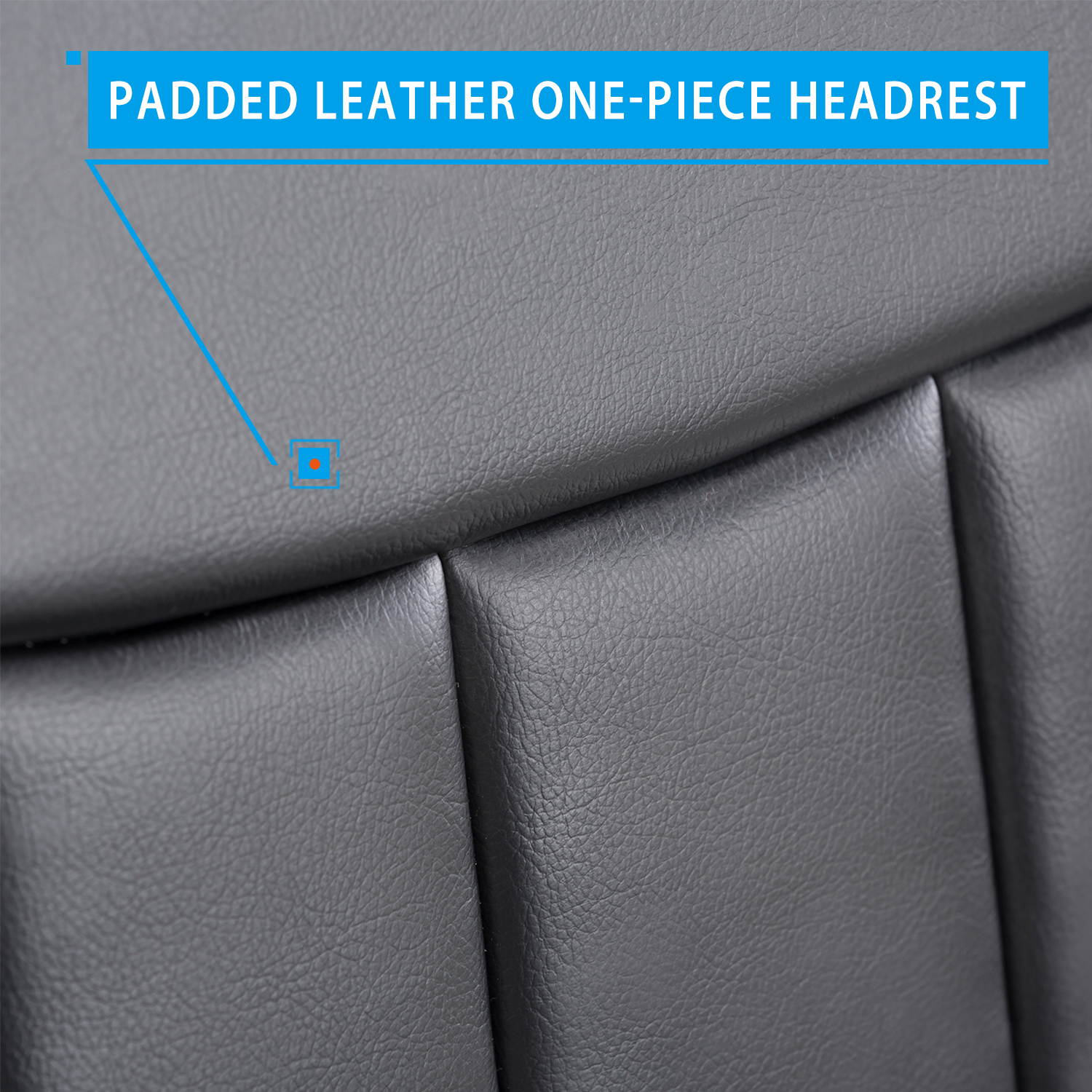 CLATINA Mid Back Leather Office Executive Chair with Lumbar Support and Padded Armrestes Swivel Adjustable Ergonomic Design for Home Computer Desk BIFMA Certified