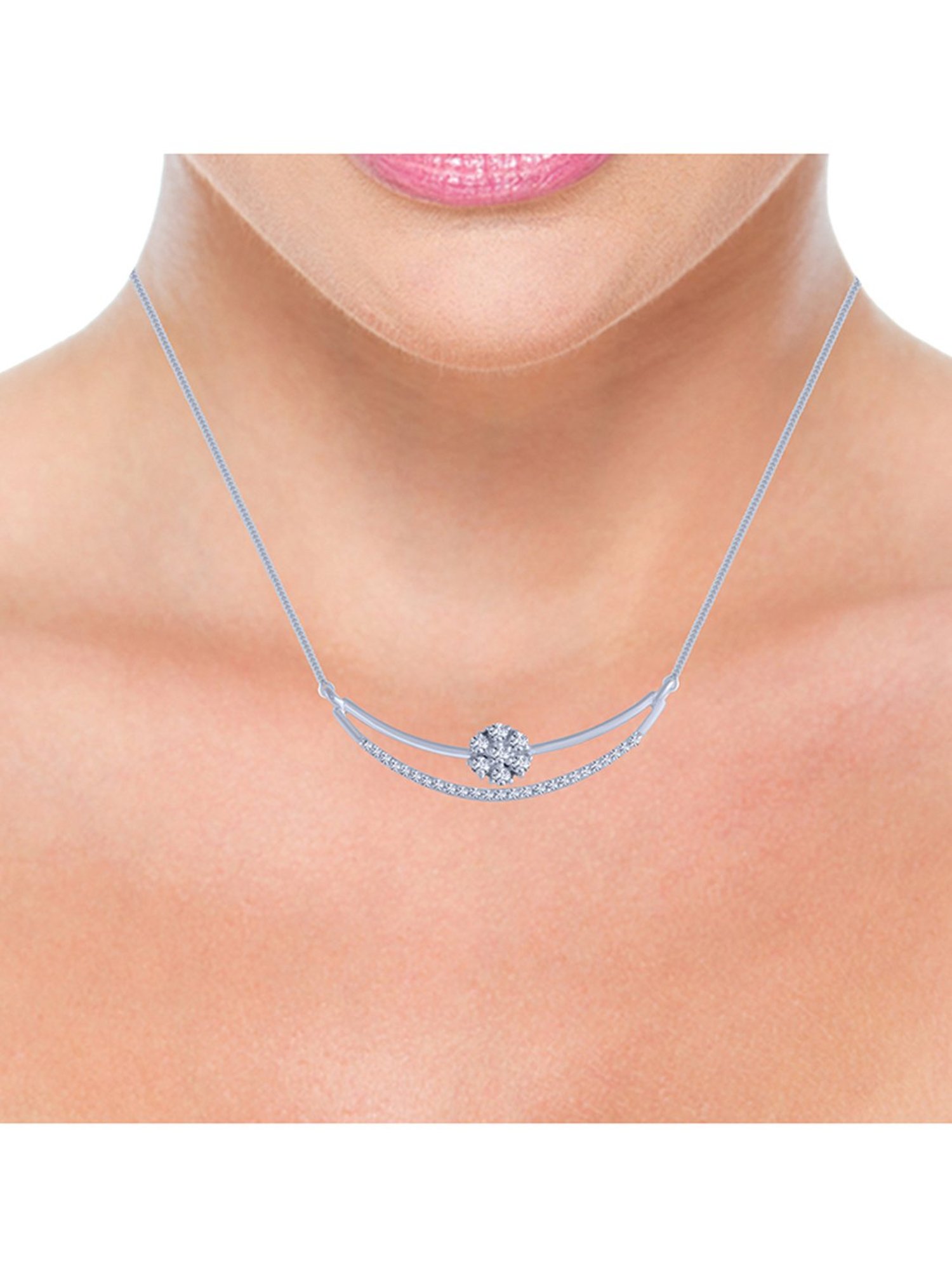 P.C. Chandra Jewellers 18 kt Gold & Diamond Pendant