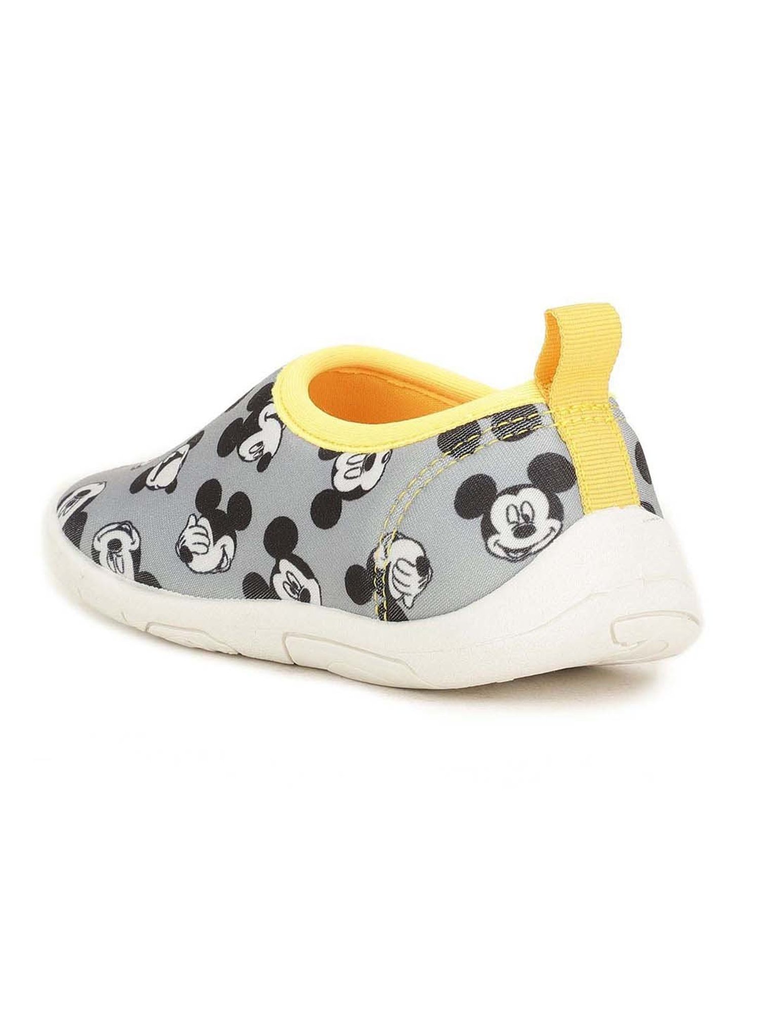 Disney by Bata Kids Grey & Yellow Casual Slip-Ons