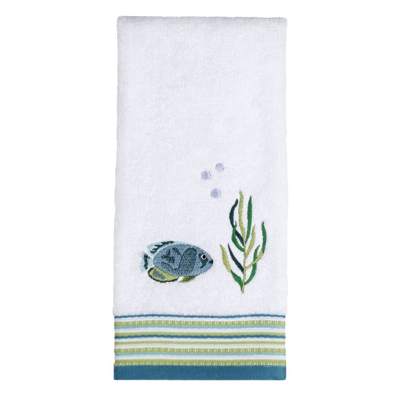 Saturday Knight Ltd Atlantis High Quality Stylish Easily Fit & Ultra-Durable Everyday Use Hand Towel 16x26" - White