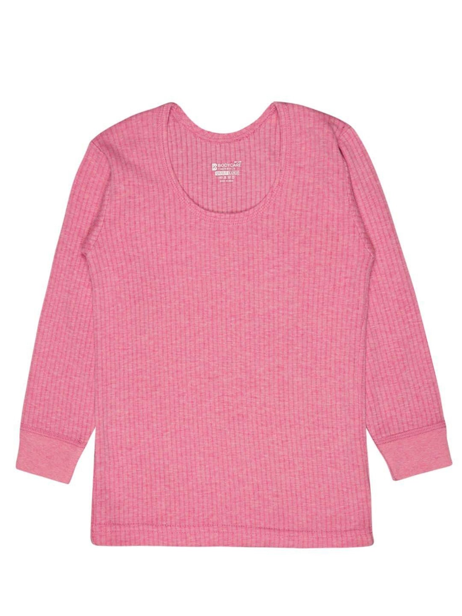 Bodycare Kids Fuchsia Pink Cotton Regular Fit Full Sleeves Thermal Top