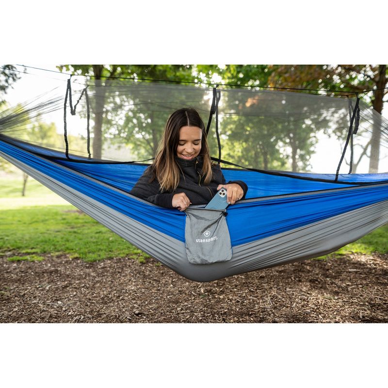 Camping Hammock with Mosquito Netting Olive - Smart Living