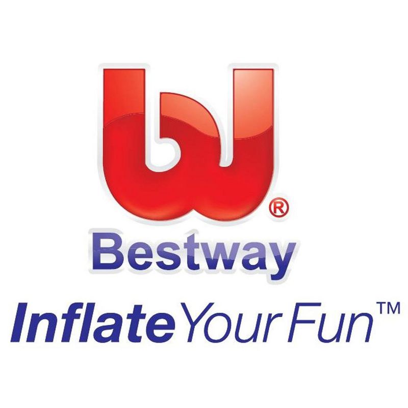 Bestway Perdura Deluxe Inflatable Lounge Chair + Cup Holder, Black/Gray | 75049N