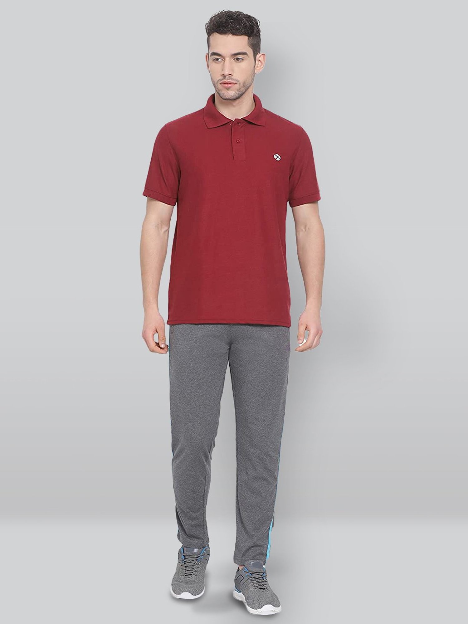 Lux Nitro Maroon Regular Fit Polo T-Shirt