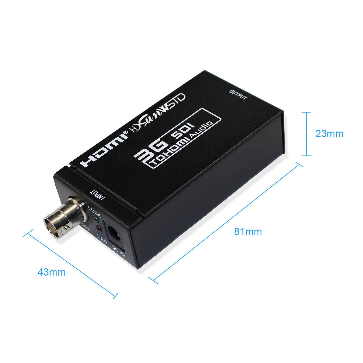 SDI to HDMI Converter Adapter Mini 3G HD Sdi Hdmi Adapter for SD-SDI, HD-SDI and 3G-SDI Signals