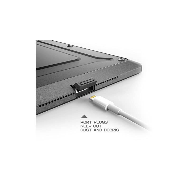 Unicorn Beetle PRO Series Heavy Duty Case for iPad Air 2 2nd Generation 2014 Release Fullbody Rugged Hybrid Protective Case with Builtin Screen Protector Black