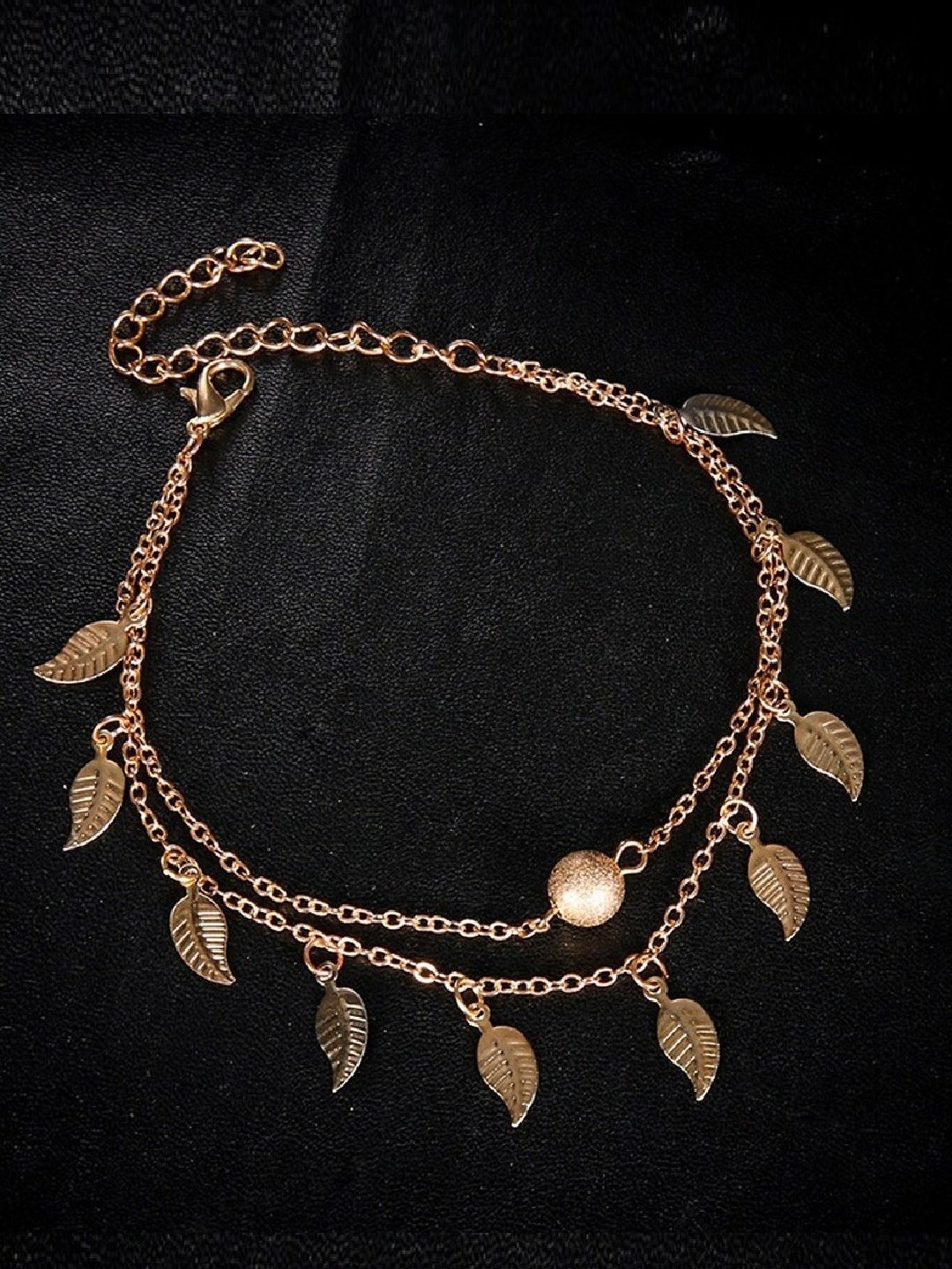 Abdesigns Gold-Plated Handpaint Wedding Doli Barat Bridal Anklets