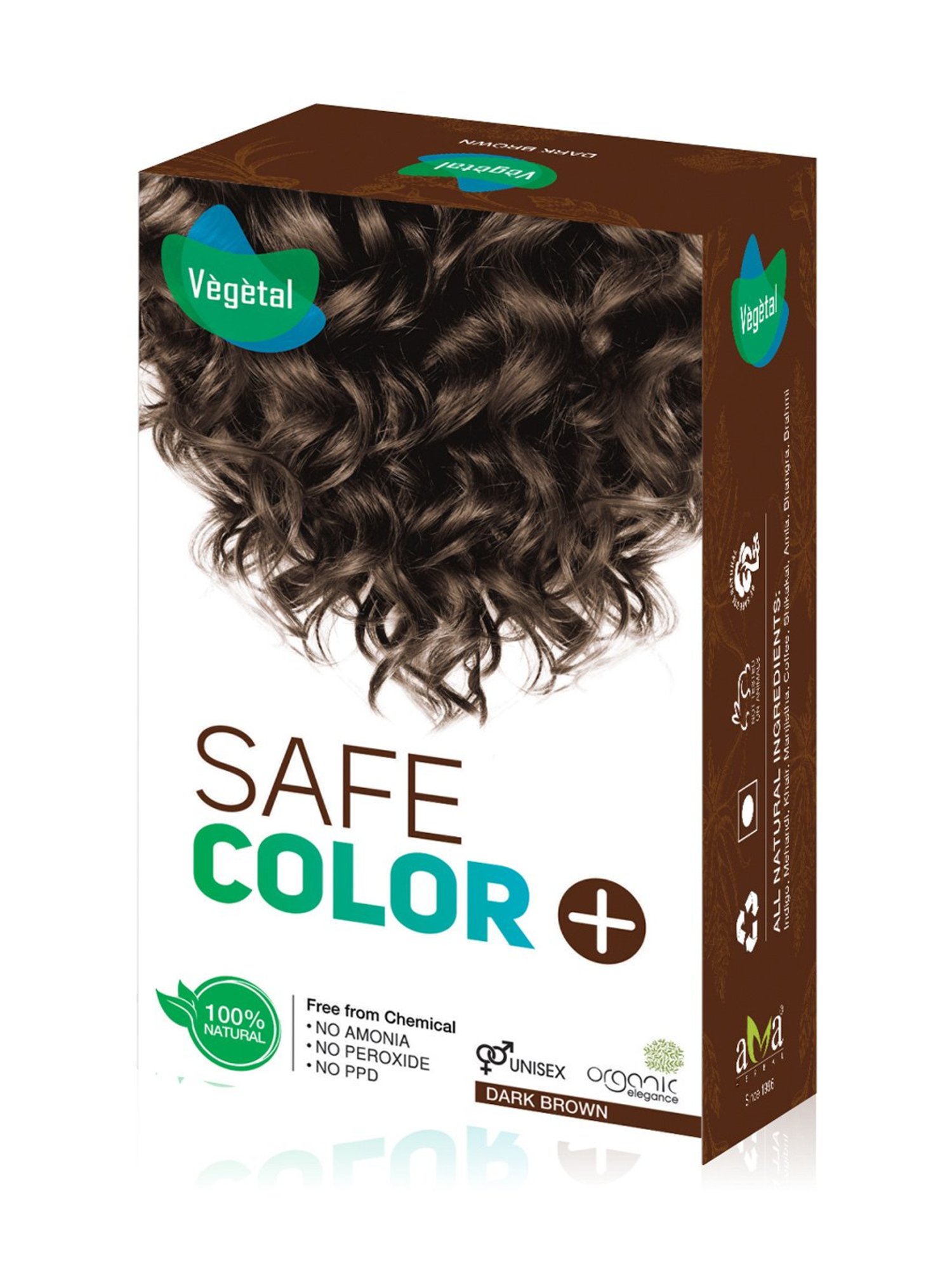 Vegetal Hair Safe Color Dark Brown - 50 gm