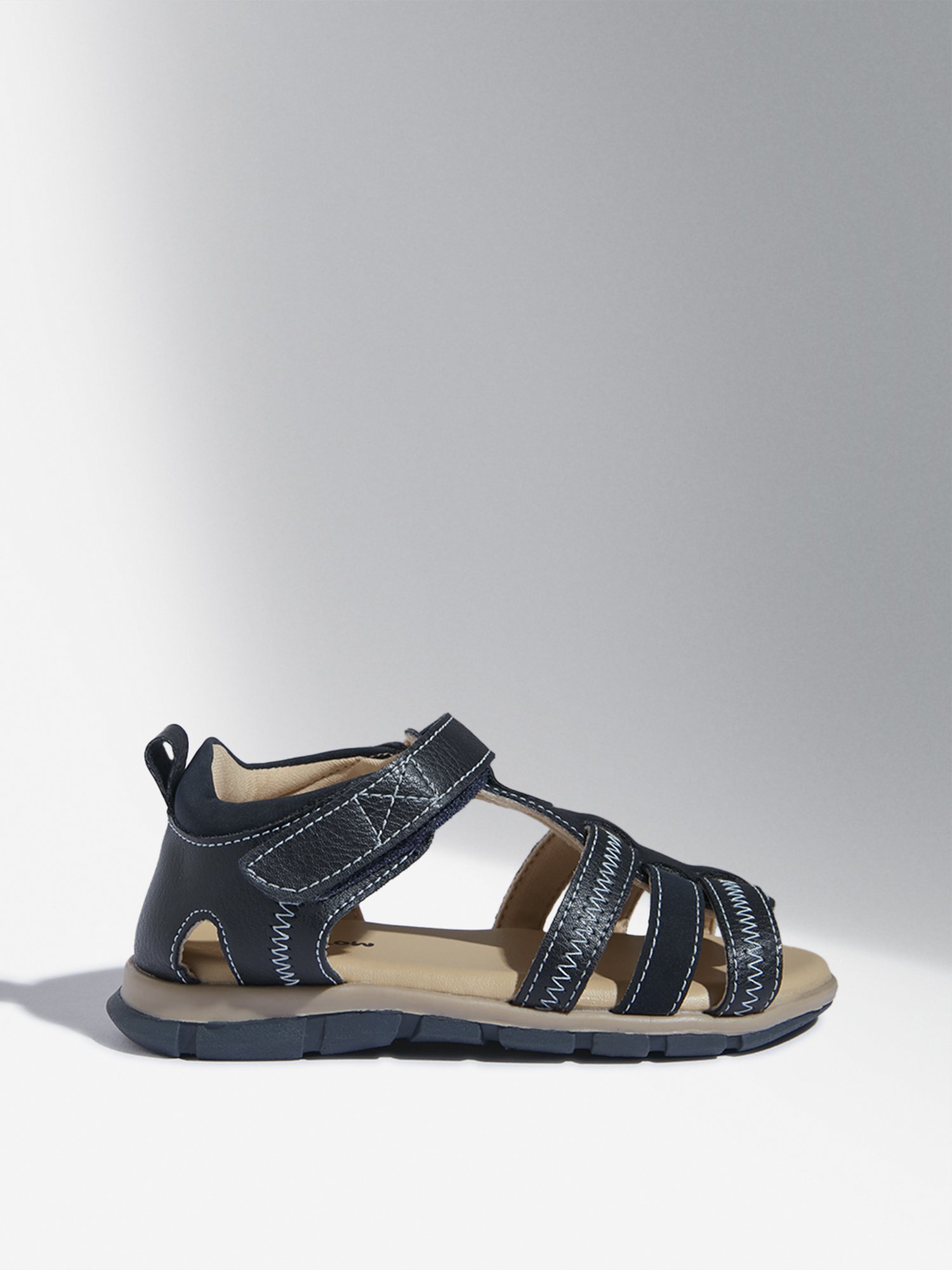 Yellow by Westside Navy Multi-Strap Sandals
