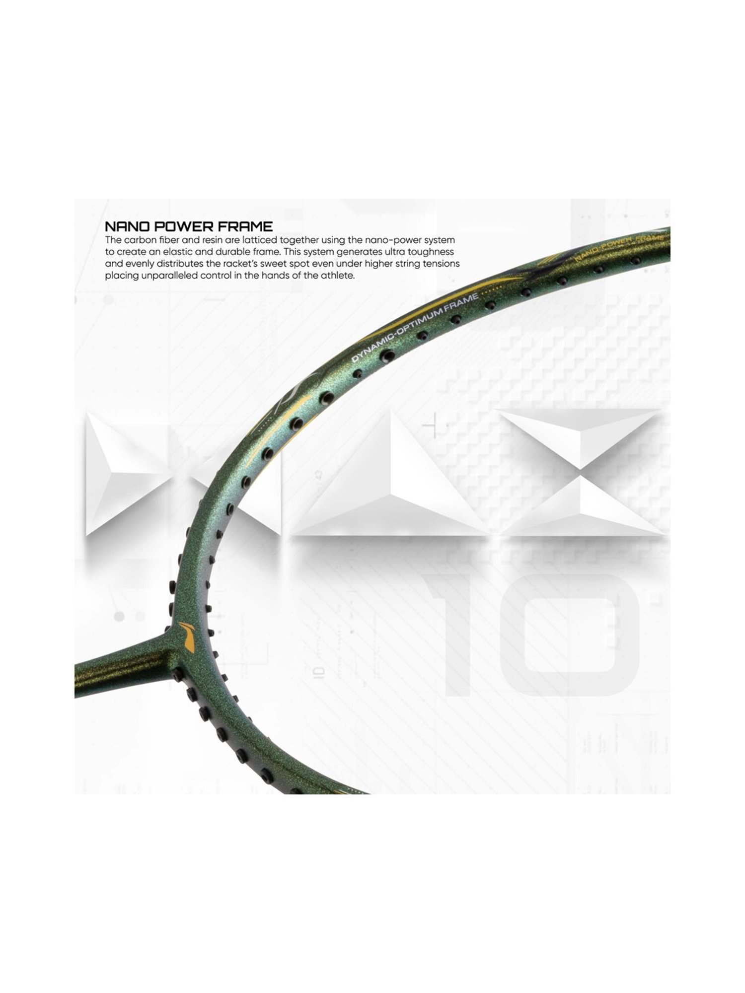 Li-Ning G-Force Superlite Max 10 Badminton Racket (Green) Size - Medium