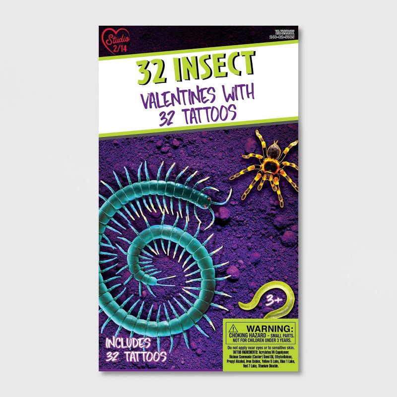 32ct Insect Valentines with Tattoos