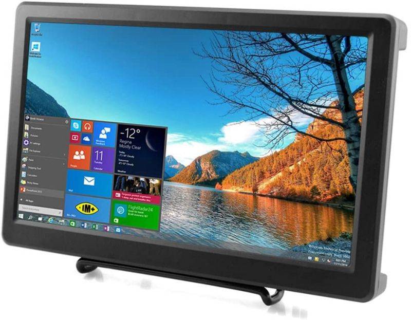 Elecrow 10.1 Inch Raspberry Pi Screen 1920X1080p HDMI VGA Portable Monitor IPS Gaming Screen Compatible with Raspberry Pi 4B/3B+/3B Windows 7/8/10