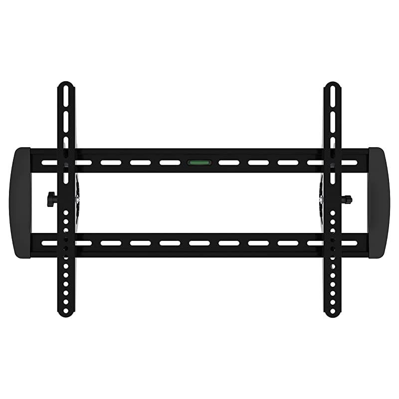 TV Wall Mount Bracket LowProfile Fixed Tilting 10&deg; for Flat Screen 32quot 55quot Inch LCD LED 4K Plasma Flat Screen TVs Load Capacity 99 lbs Black 41014