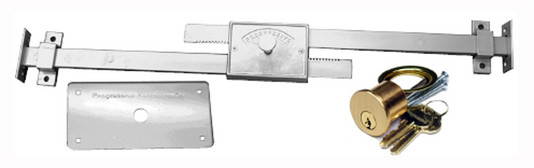 Progressive Hardware, DBL-01-36, Double Bar Fox Police Lock, Fits Doors 34" - 38"