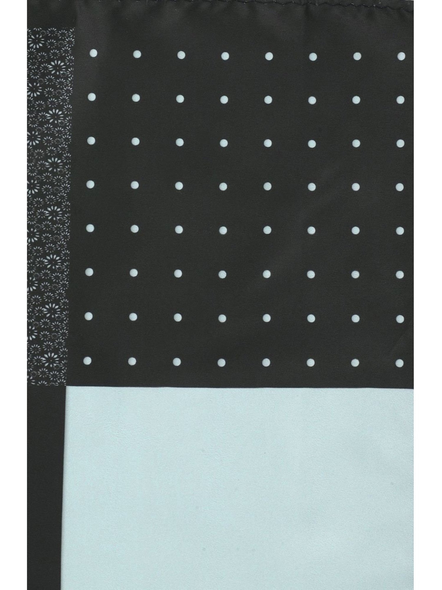 Louis Philippe Black Printed Pocket Square