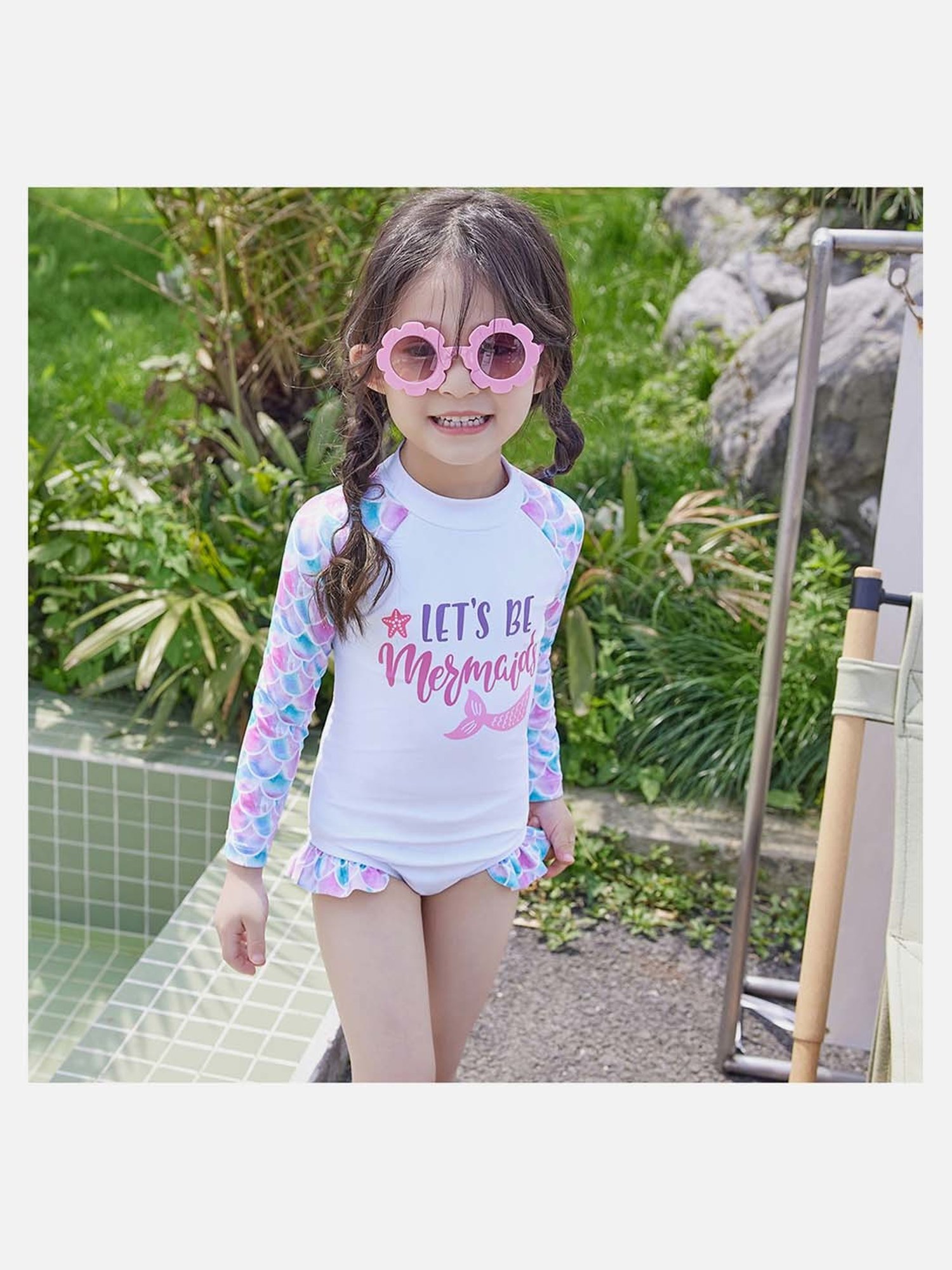 IO Kids Multicolor Printed Maillot