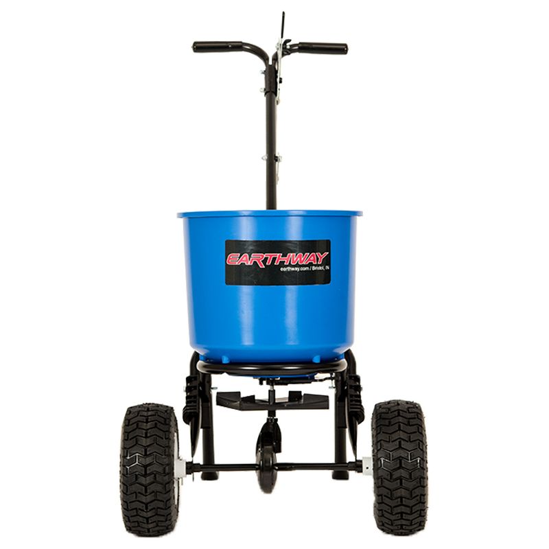 Earthway 2600A-PLUS-BC 40 Lb Capacity Medium Duty Commercial Garden Farm Lawn Automatic Seed Fertilizer Drop Spreader, Blue