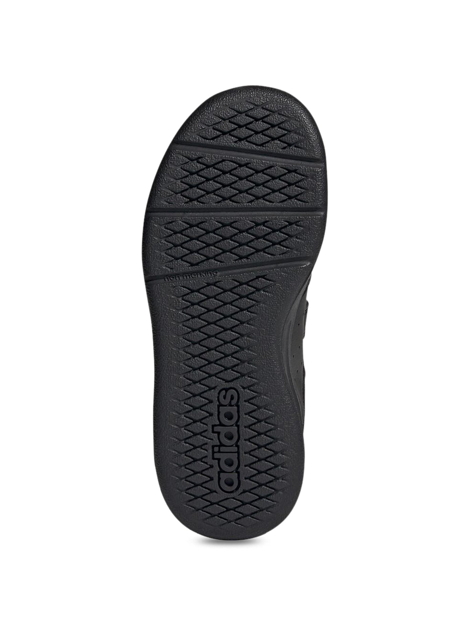 Adidas Kids's Tensaur C Black Running Shoes