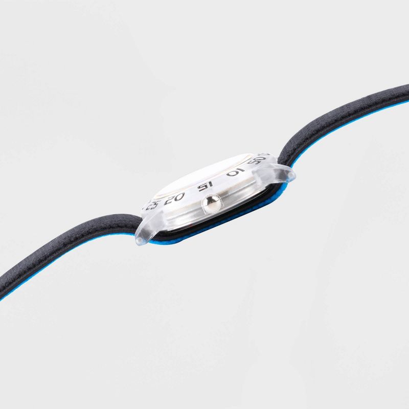 Kids' Disney Toy Story 4 Woody Forky Black Plastic Time Teacher Strap Watch - Black