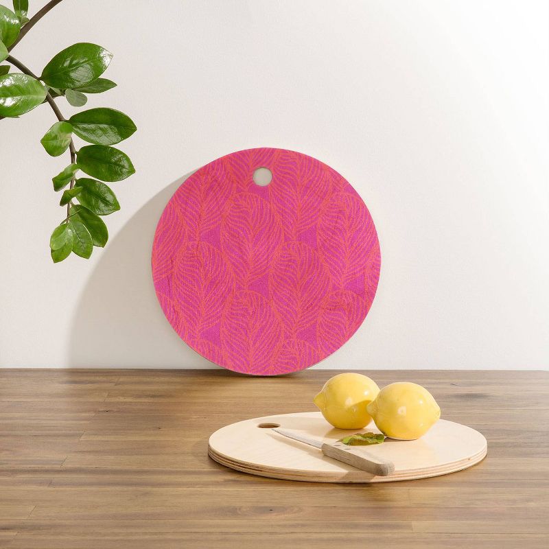 13" Wood Sunshine Canteen Petaluma Dayglo Cutting Board - society6