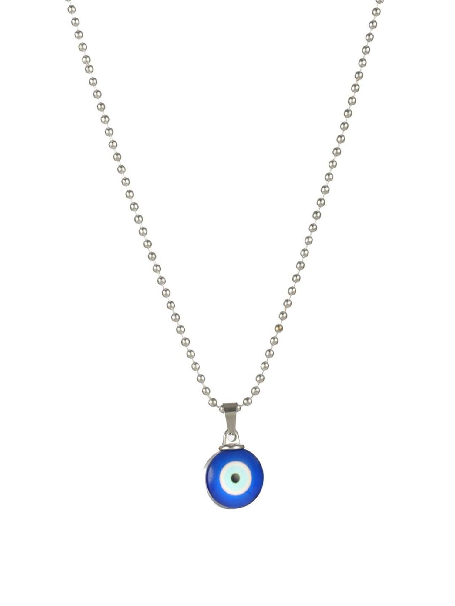 Bold by Priyaasi Evil Eye Silver-Plated Chain Necklace for Men