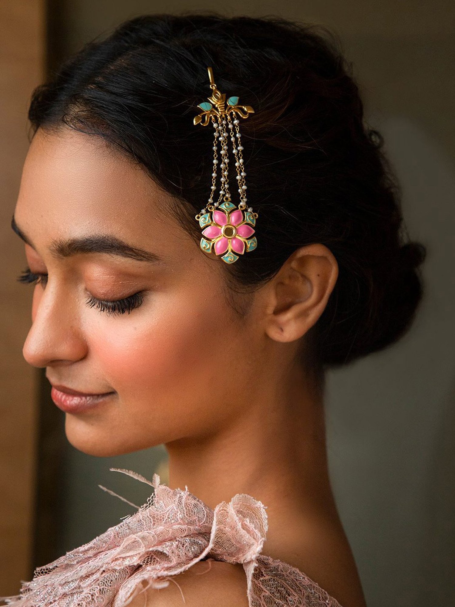 Shaya Gal Mithi 18k Gold Plated Brass Jhoomar