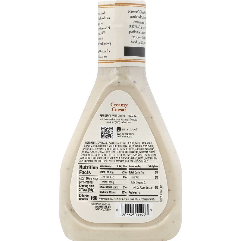 Newman's Own Creamy Caesar Dressing - 16fl oz