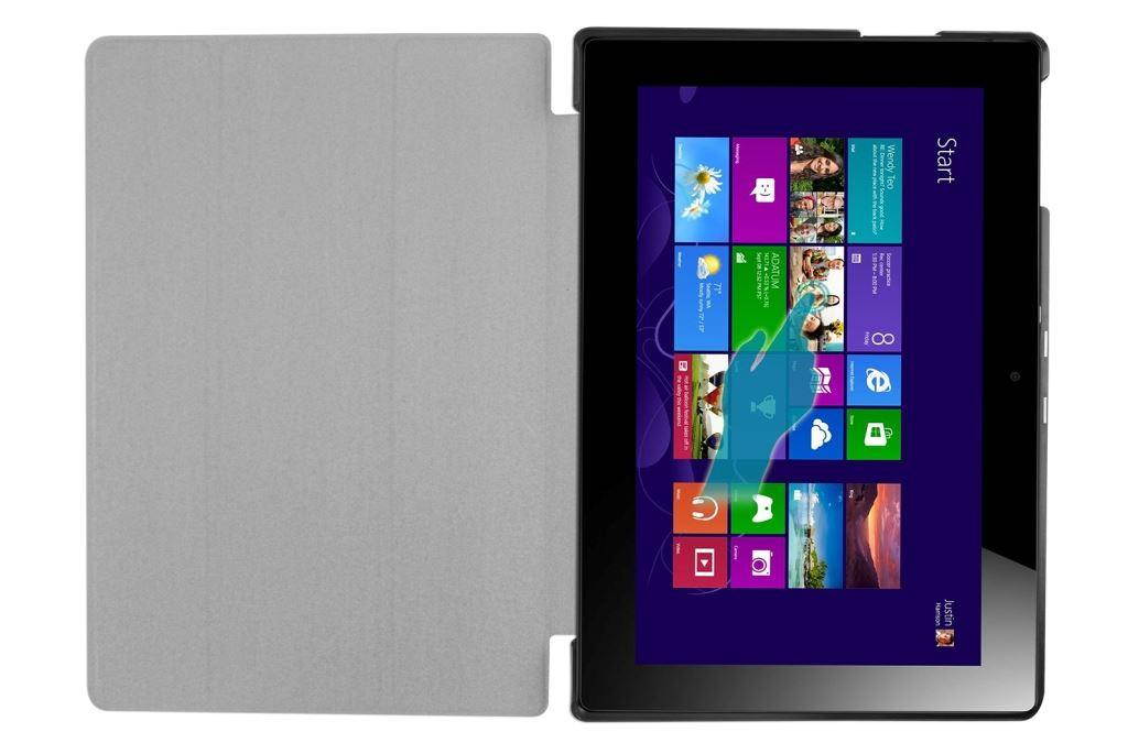 Hellfire Trading Slim Compact PU Magnetic Leather Case for Lenovo Tab 10 A3-A30 - Purple