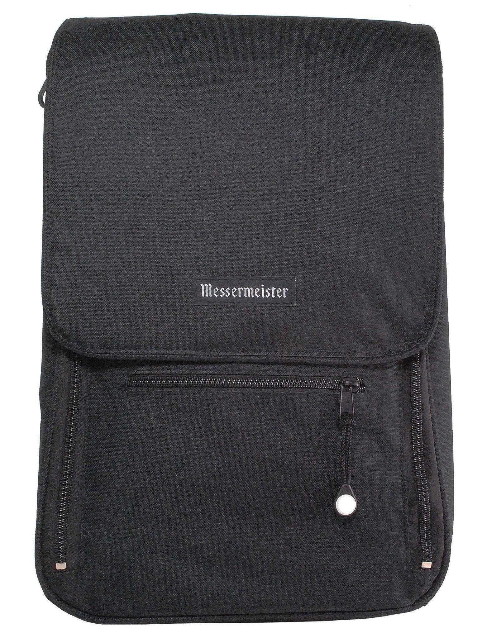 Messermeister 6-Pocket Messenger Knife Bag, Black