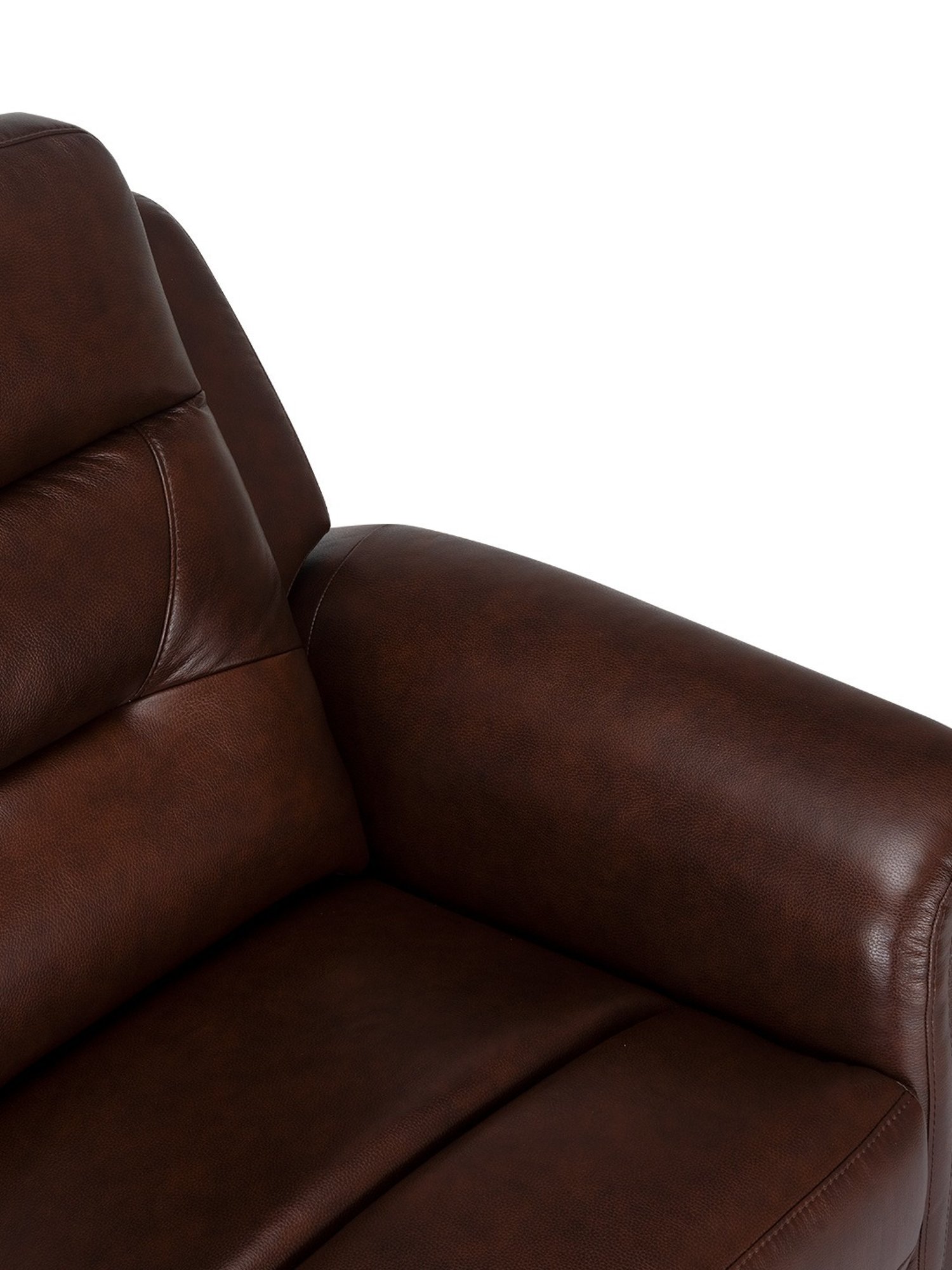 Durian Valerano Coffee Brown Leather Reclining Sofa