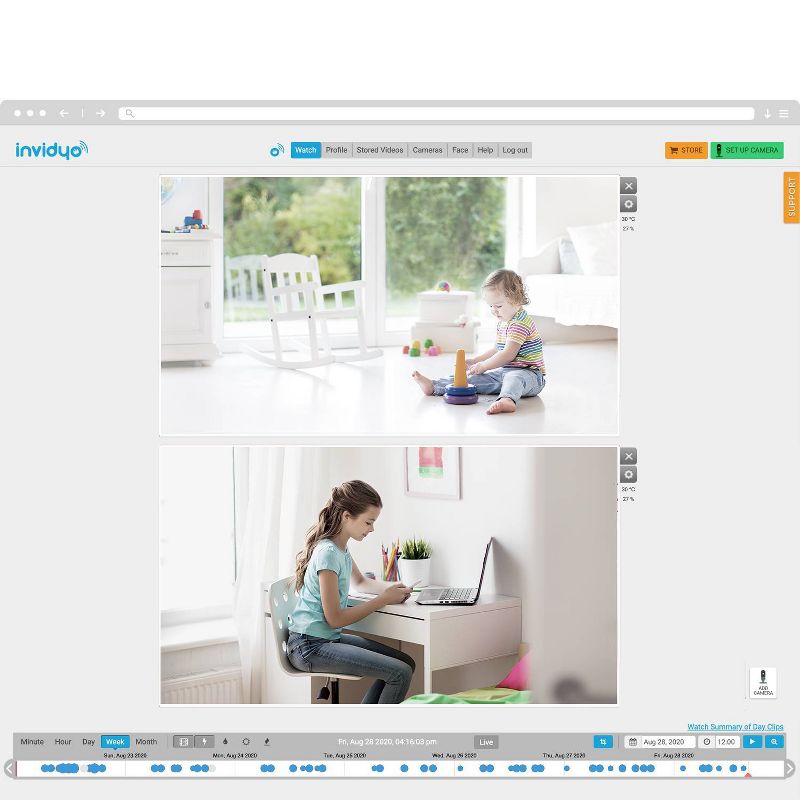 Invidyo World's Smartest Video Baby Monitor - 2pk