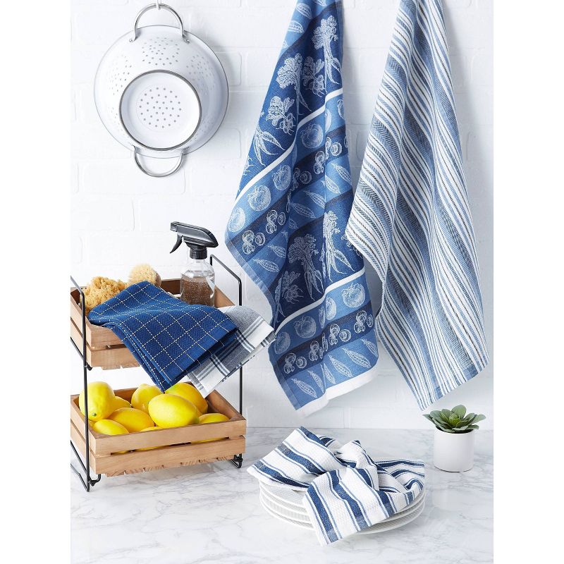 5pc Cotton Kitchen Set Red - Design Imports