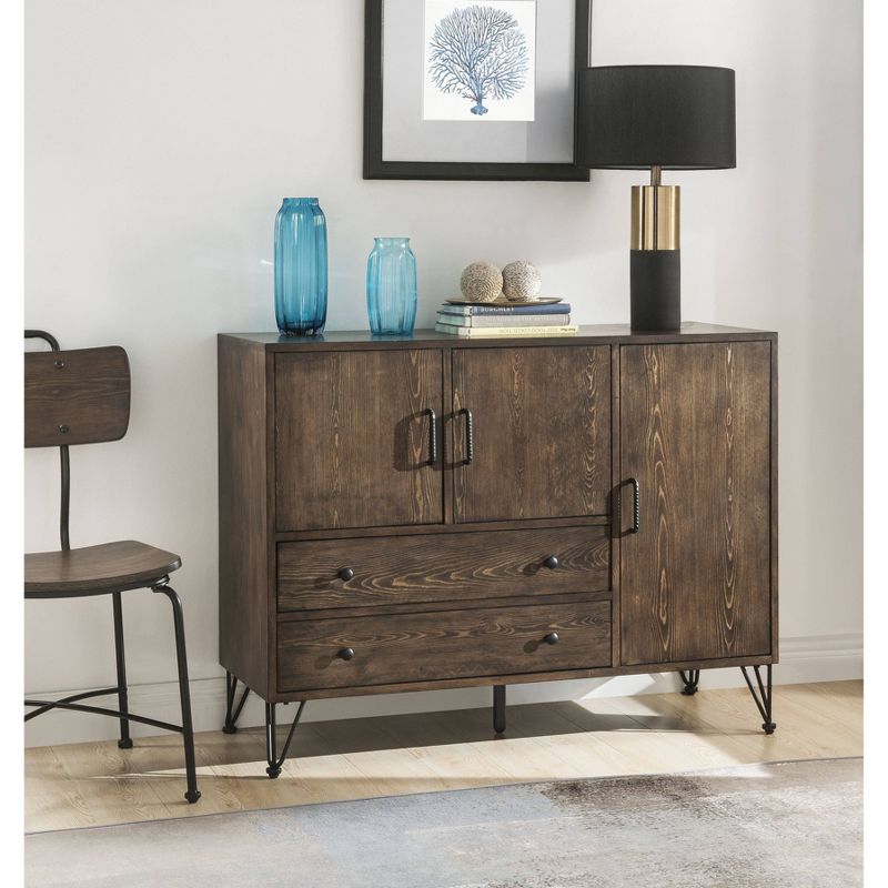 Garron Server Walnut/Black - Acme Furniture
