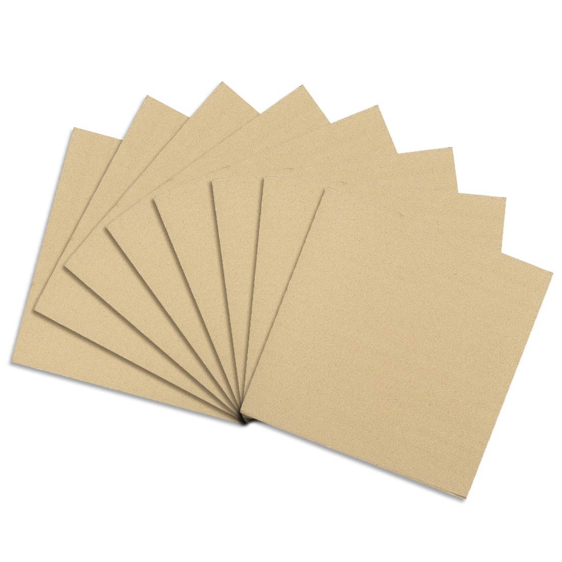 Corrugated Cardboard Filler Insert Sheet Pads 5-Layer 5mm x 8-Inch x 8-Inch for Packing, Mailing, and Crafts 8pcs