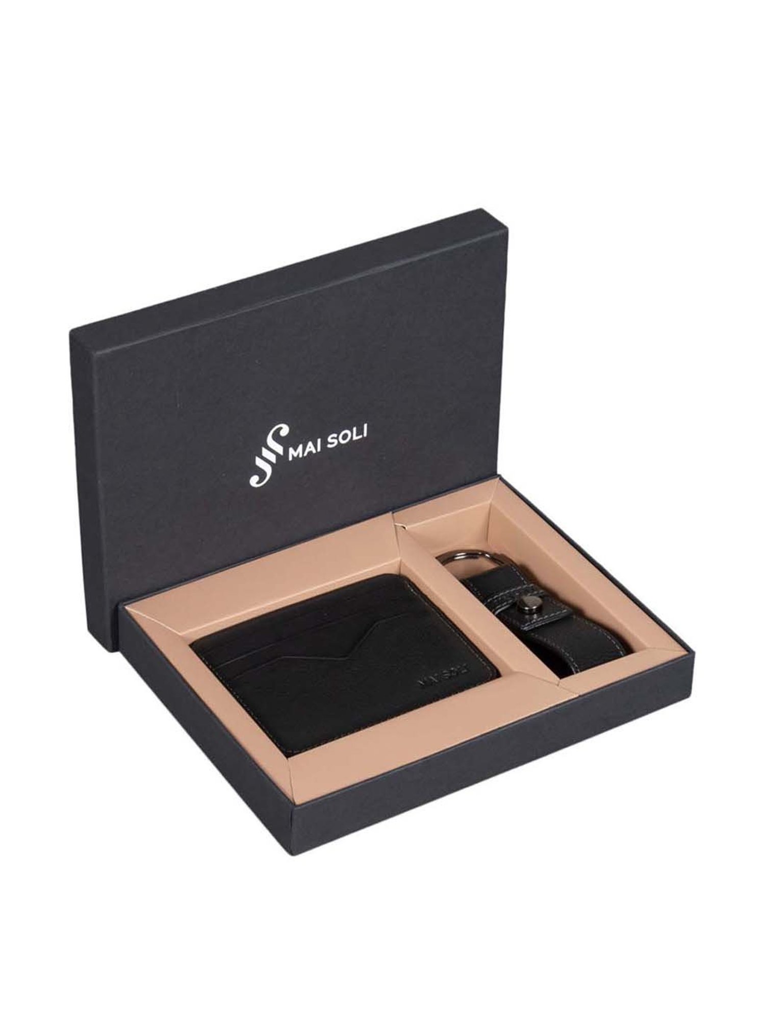 SASSORA Sliver Leather Keychain Key Ring Holders Anniversary Gift, Birthday Gift - Pack of 2