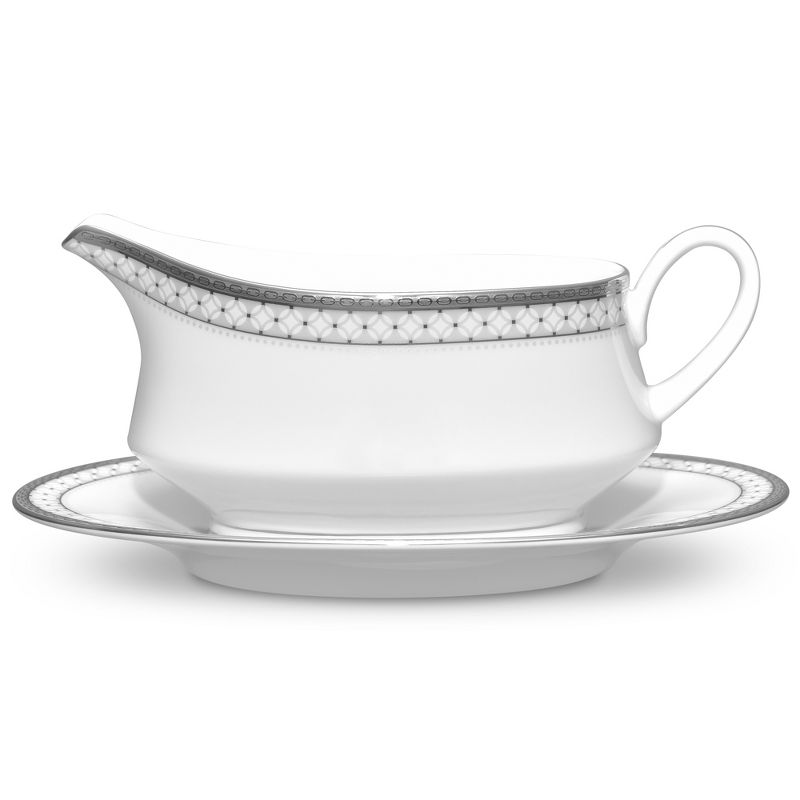 Noritake Rochester Platinum Gravy Boat