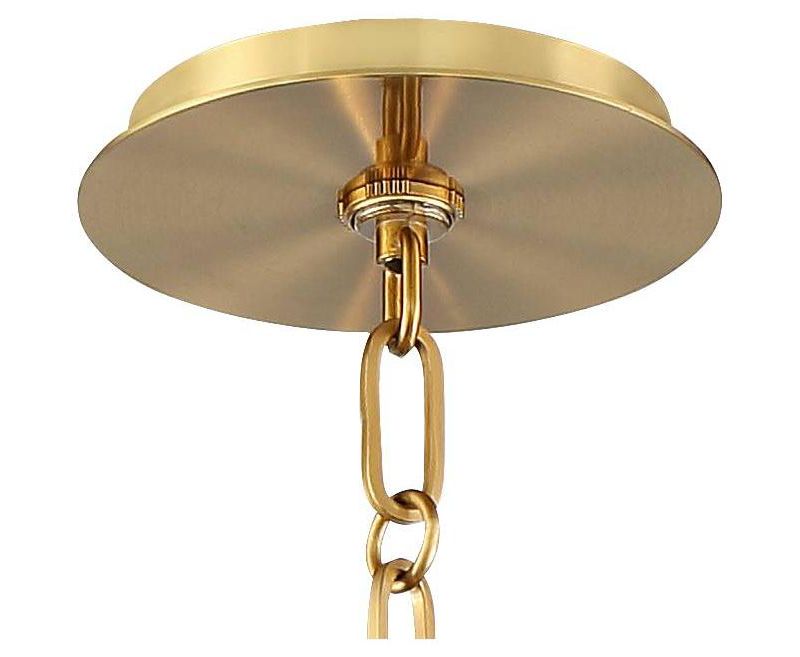 Barnes and Ivy Warm Gold Drum Pendant Chandelier 20" Wide Modern White Linen Shade Fixture Dining Room House Foyer Kitchen Island