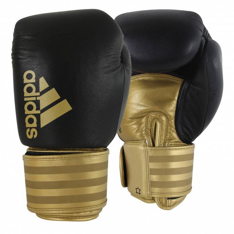 Adidas Hybrid 50 SMU 10oz Fitness and Training Gloves - Black/Gold