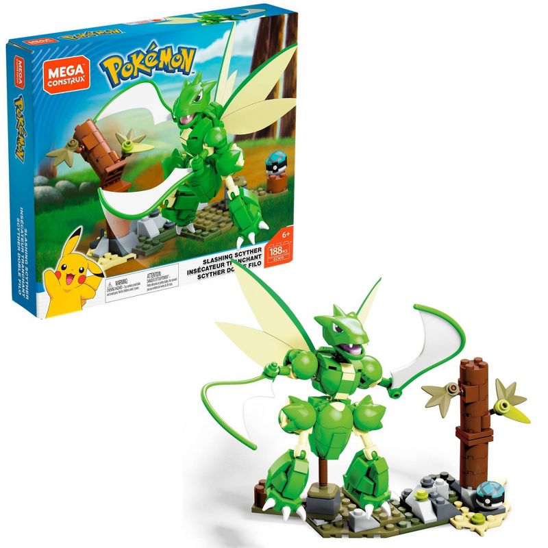 Mega Construx Pokemon Slashing Scyther Construction Set