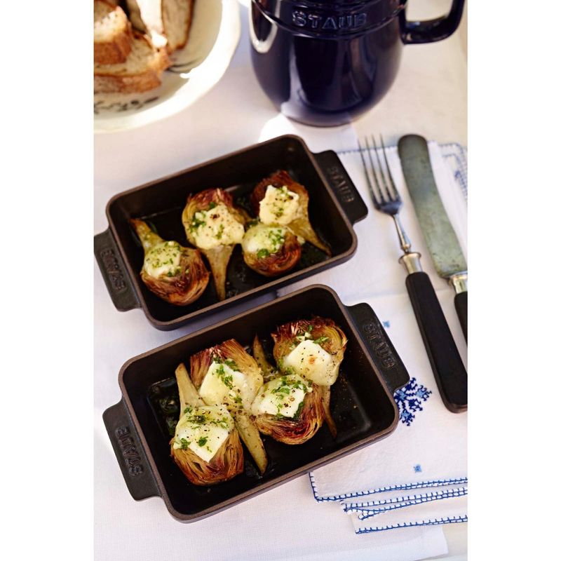 Staub Cast Iron 5.75-inch x 4.5-inch Mini Rectangular Baker - Matte Black